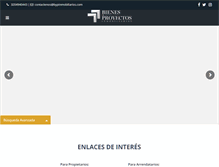 Tablet Screenshot of bypinmobiliarios.com